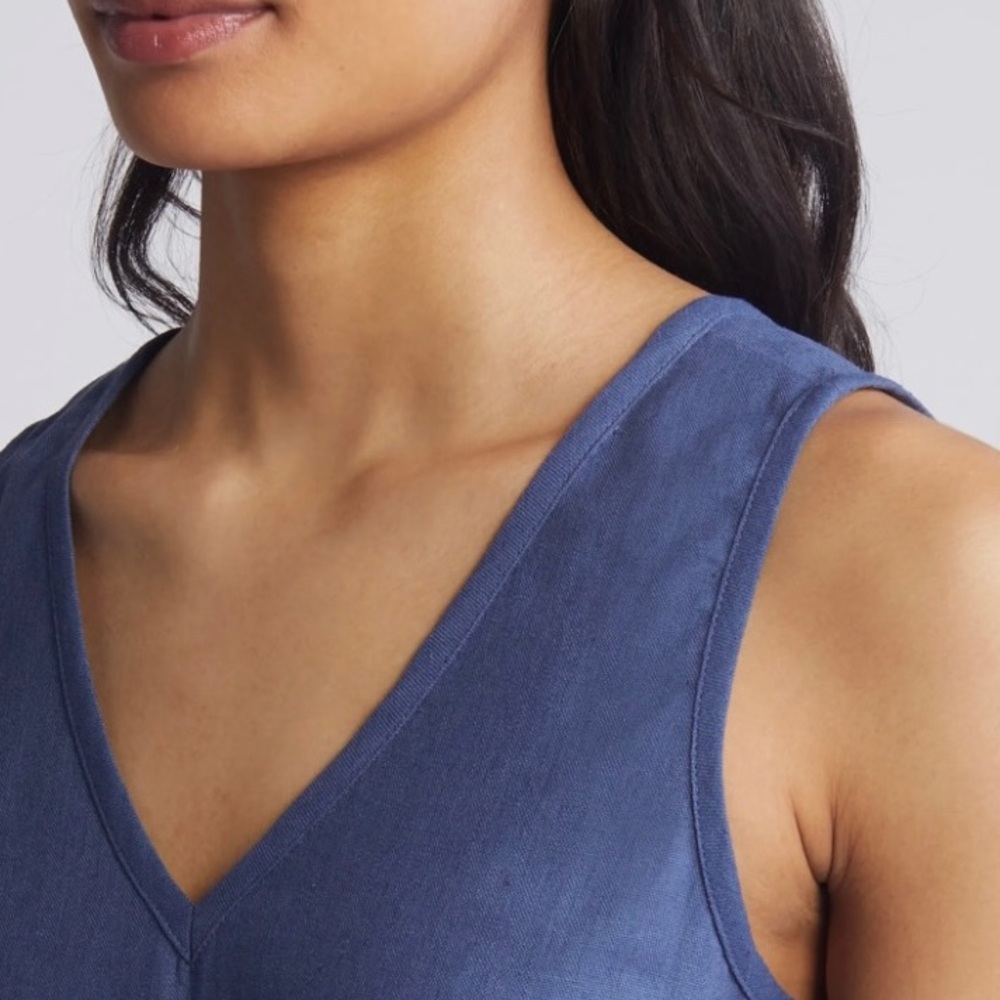 Sleeveless Indigo Dress